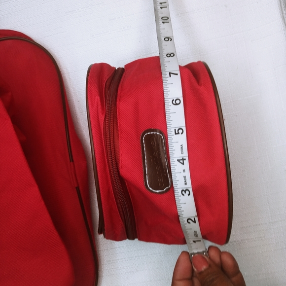 Catherine Kelley hand bags lot of three different sizes travel red - Picture 13 of 15